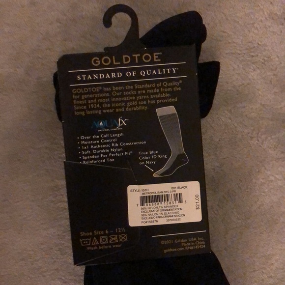 NWT Men’s black dress socks (set of 3) Shoe size 6-12.5 - Picture 2 of 5